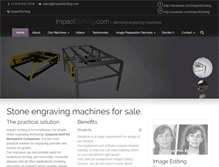 Tablet Screenshot of impactetching.com